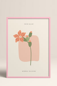 HOMEPACK Ahşap Çerçeveli Tablo Çerçeveli Poster Sanatsal Modern Duvar Dekoru FLOWER-164