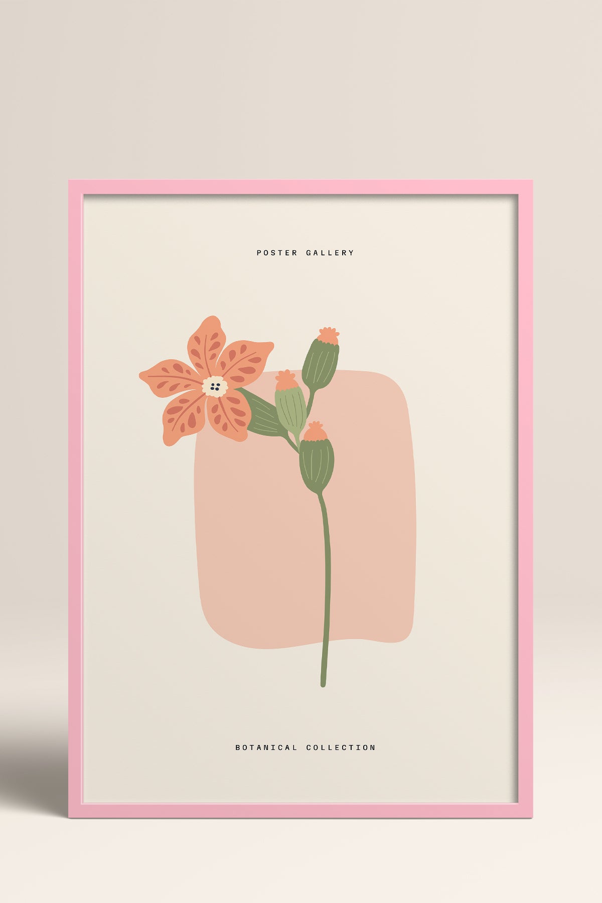 HOMEPACK Ahşap Çerçeveli Tablo Çerçeveli Poster Sanatsal Modern Duvar Dekoru FLOWER-164