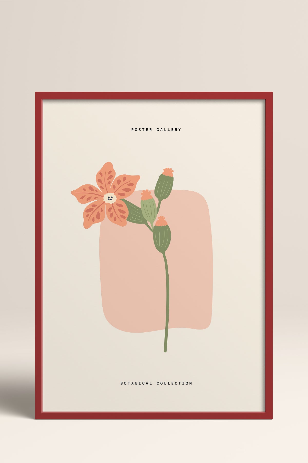 HOMEPACK Ahşap Çerçeveli Tablo Çerçeveli Poster Sanatsal Modern Duvar Dekoru FLOWER-164
