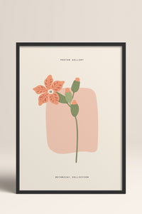HOMEPACK Ahşap Çerçeveli Tablo Çerçeveli Poster Sanatsal Modern Duvar Dekoru FLOWER-164
