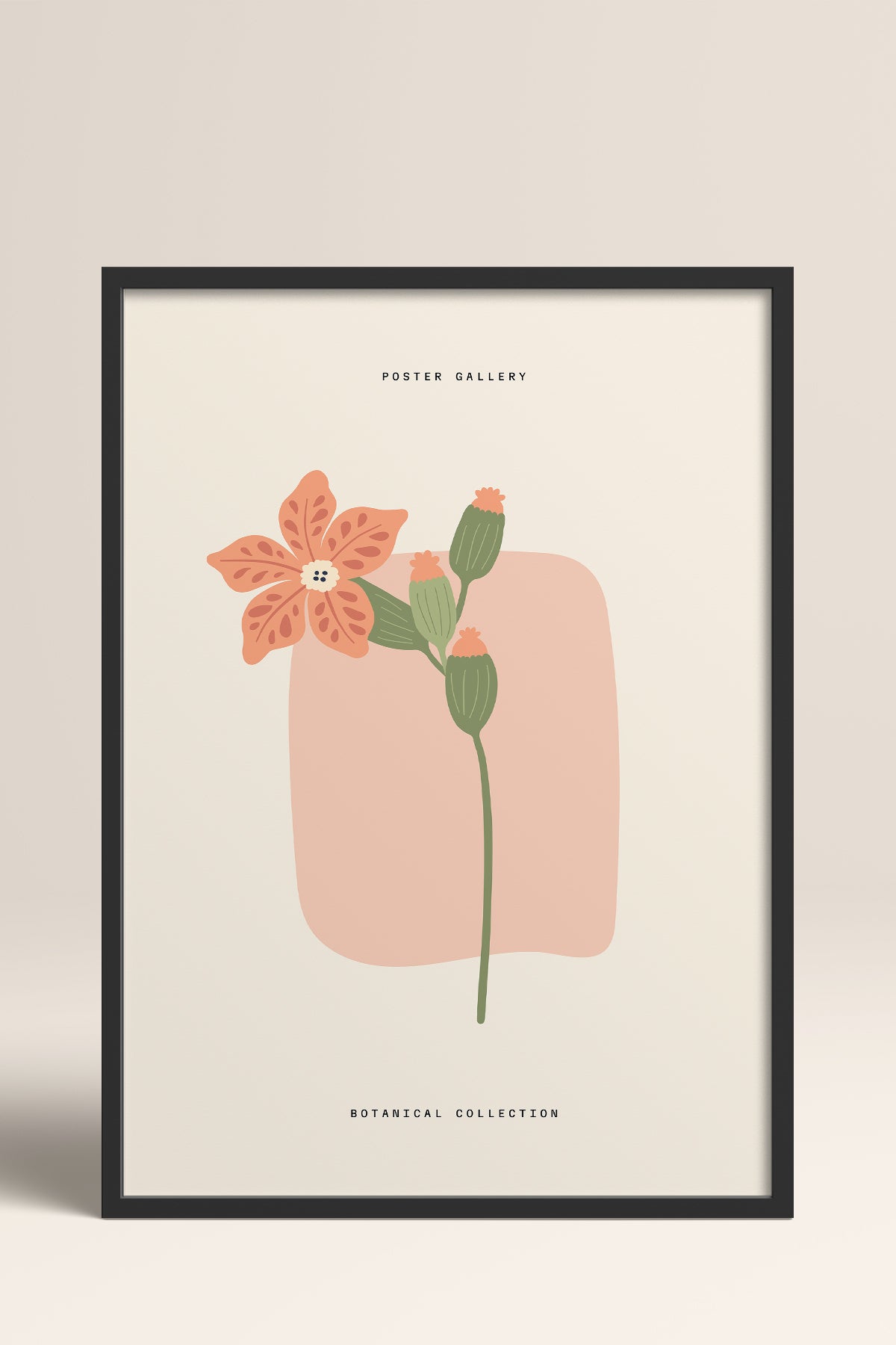 HOMEPACK Ahşap Çerçeveli Tablo Çerçeveli Poster Sanatsal Modern Duvar Dekoru FLOWER-164