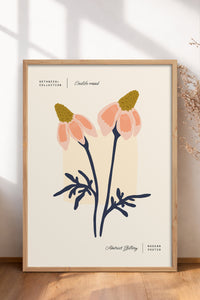HOMEPACK Ahşap Çerçeveli Tablo Çerçeveli Poster Sanatsal Modern Duvar Dekoru FLOWER-165