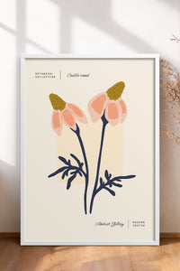 HOMEPACK Ahşap Çerçeveli Tablo Çerçeveli Poster Sanatsal Modern Duvar Dekoru FLOWER-165