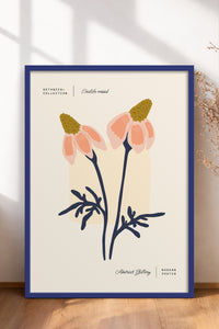 HOMEPACK Ahşap Çerçeveli Tablo Çerçeveli Poster Sanatsal Modern Duvar Dekoru FLOWER-165