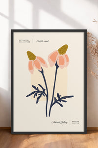 HOMEPACK Ahşap Çerçeveli Tablo Çerçeveli Poster Sanatsal Modern Duvar Dekoru FLOWER-165