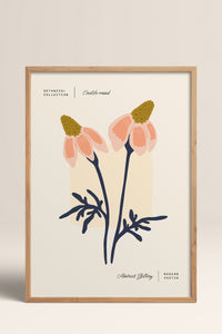 HOMEPACK Ahşap Çerçeveli Tablo Çerçeveli Poster Sanatsal Modern Duvar Dekoru FLOWER-165