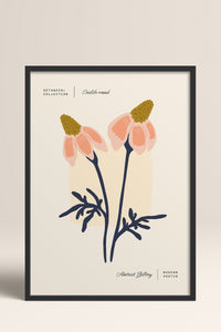 HOMEPACK Ahşap Çerçeveli Tablo Çerçeveli Poster Sanatsal Modern Duvar Dekoru FLOWER-165