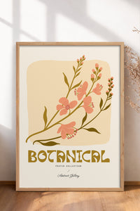 HOMEPACK Ahşap Çerçeveli Tablo Çerçeveli Poster Sanatsal Modern Duvar Dekoru FLOWER-166
