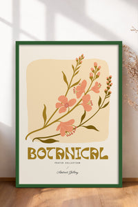 HOMEPACK Ahşap Çerçeveli Tablo Çerçeveli Poster Sanatsal Modern Duvar Dekoru FLOWER-166