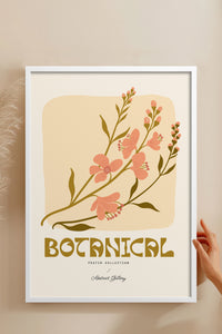 HOMEPACK Ahşap Çerçeveli Tablo Çerçeveli Poster Sanatsal Modern Duvar Dekoru FLOWER-166