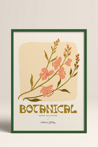 HOMEPACK Ahşap Çerçeveli Tablo Çerçeveli Poster Sanatsal Modern Duvar Dekoru FLOWER-166