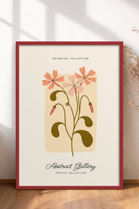 HOMEPACK Ahşap Çerçeveli Tablo Çerçeveli Poster Sanatsal Modern Duvar Dekoru FLOWER-168