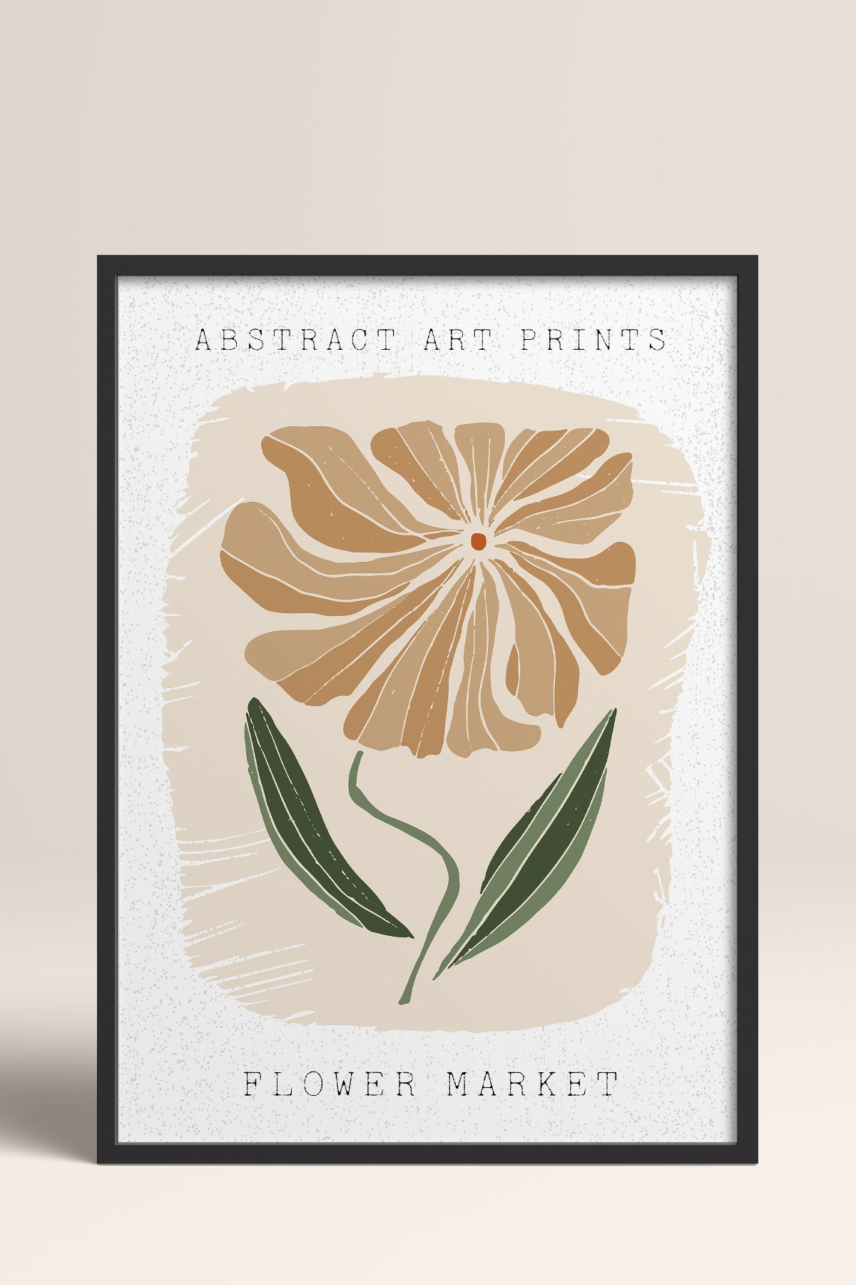 HOMEPACK Ahşap Çerçeveli Tablo Çerçeveli Poster Sanatsal Modern Duvar Dekoru FLOWER-17