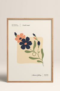 HOMEPACK Ahşap Çerçeveli Tablo Çerçeveli Poster Sanatsal Modern Duvar Dekoru FLOWER-170