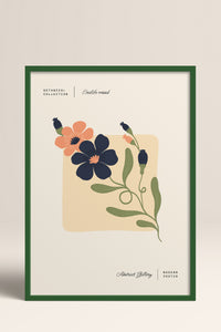 HOMEPACK Ahşap Çerçeveli Tablo Çerçeveli Poster Sanatsal Modern Duvar Dekoru FLOWER-170