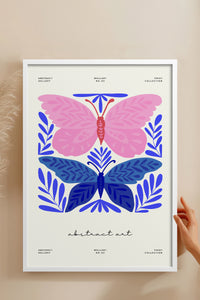 HOMEPACK Ahşap Çerçeveli Tablo Çerçeveli Poster Sanatsal Modern Duvar Dekoru FLOWER-171