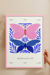 HOMEPACK Ahşap Çerçeveli Tablo Çerçeveli Poster Sanatsal Modern Duvar Dekoru FLOWER-171