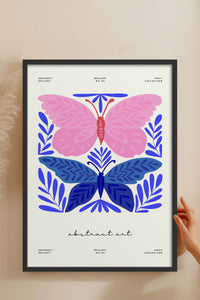 HOMEPACK Ahşap Çerçeveli Tablo Çerçeveli Poster Sanatsal Modern Duvar Dekoru FLOWER-171