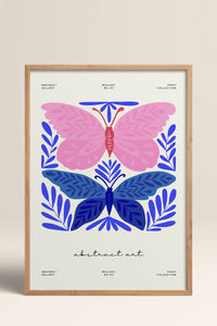 HOMEPACK Ahşap Çerçeveli Tablo Çerçeveli Poster Sanatsal Modern Duvar Dekoru FLOWER-171