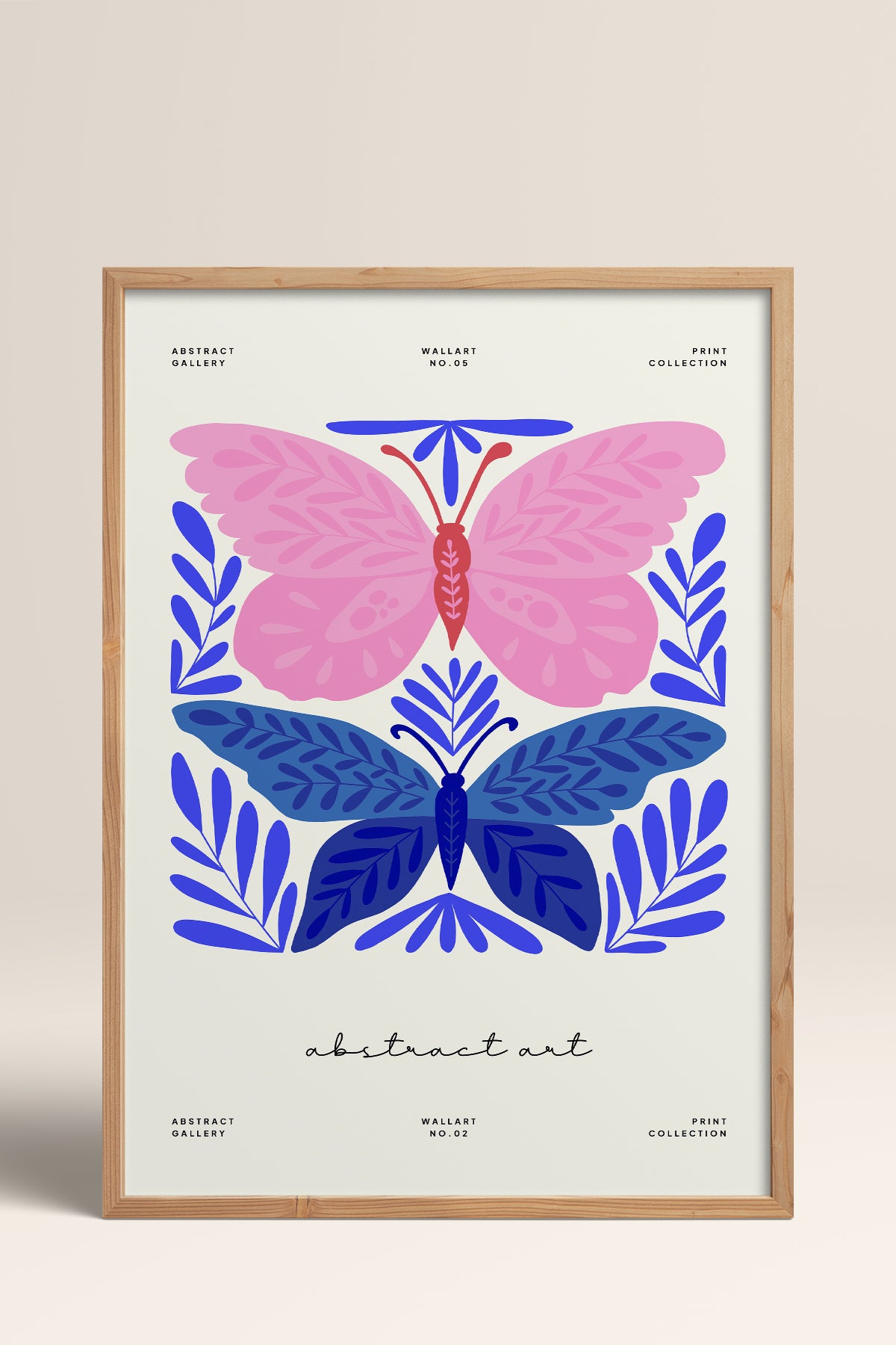HOMEPACK Ahşap Çerçeveli Tablo Çerçeveli Poster Sanatsal Modern Duvar Dekoru FLOWER-171