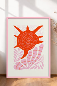 HOMEPACK Ahşap Çerçeveli Tablo Çerçeveli Poster Sanatsal Modern Duvar Dekoru FLOWER-174