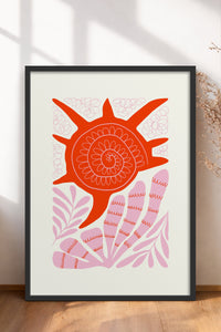 HOMEPACK Ahşap Çerçeveli Tablo Çerçeveli Poster Sanatsal Modern Duvar Dekoru FLOWER-174