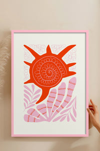 HOMEPACK Ahşap Çerçeveli Tablo Çerçeveli Poster Sanatsal Modern Duvar Dekoru FLOWER-174