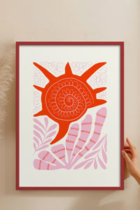 HOMEPACK Ahşap Çerçeveli Tablo Çerçeveli Poster Sanatsal Modern Duvar Dekoru FLOWER-174