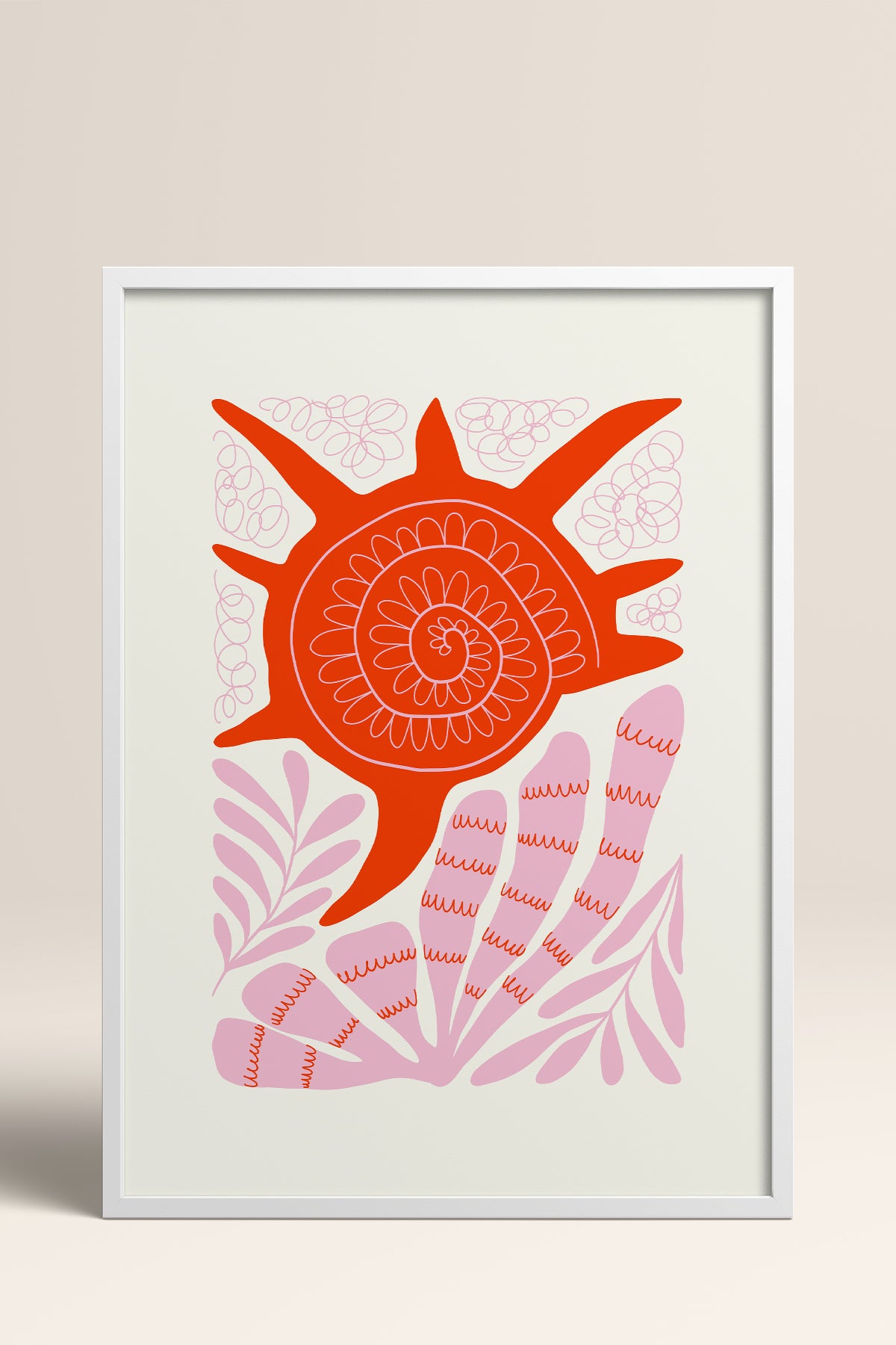 HOMEPACK Ahşap Çerçeveli Tablo Çerçeveli Poster Sanatsal Modern Duvar Dekoru FLOWER-174