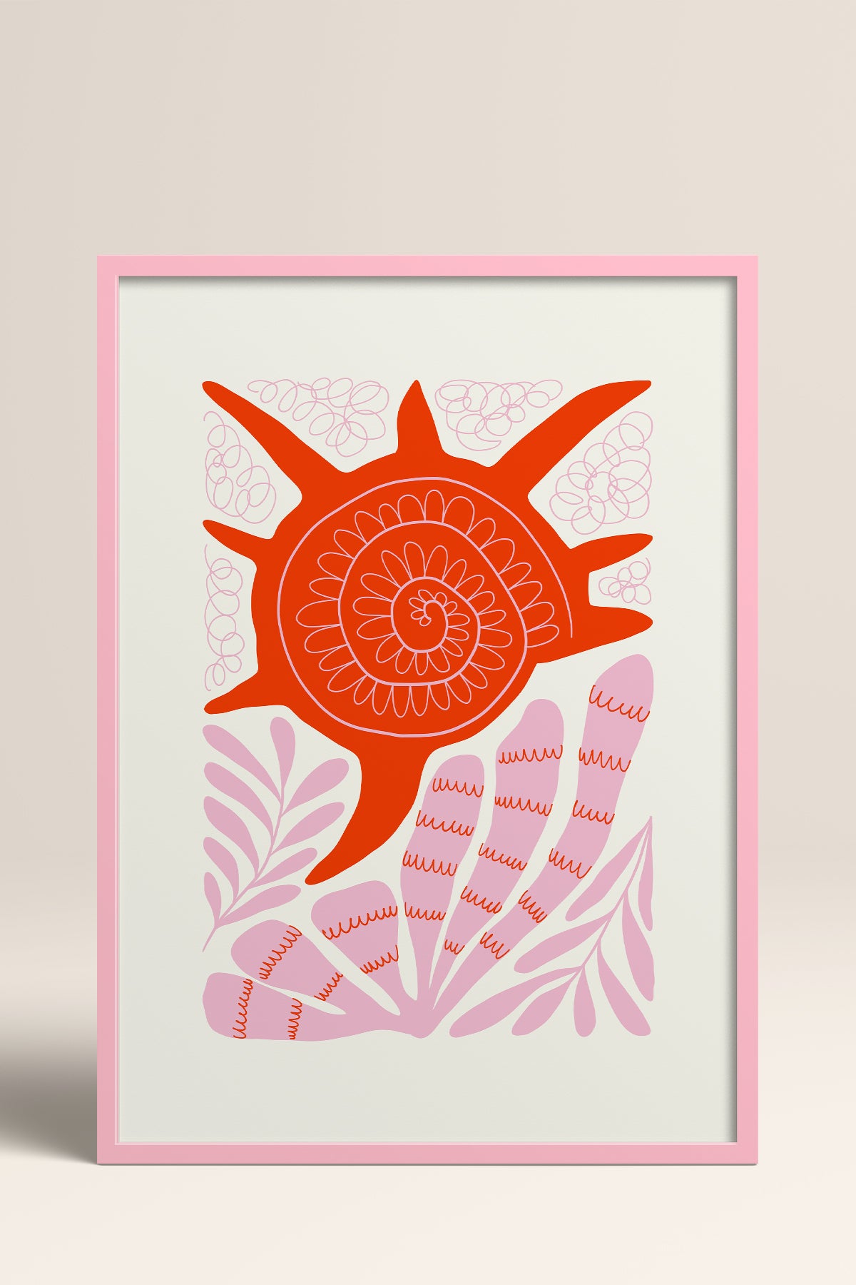 HOMEPACK Ahşap Çerçeveli Tablo Çerçeveli Poster Sanatsal Modern Duvar Dekoru FLOWER-174