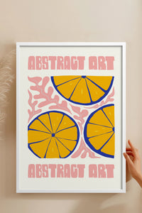 HOMEPACK Ahşap Çerçeveli Tablo Çerçeveli Poster Sanatsal Modern Duvar Dekoru FLOWER-176