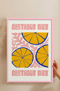 HOMEPACK Ahşap Çerçeveli Tablo Çerçeveli Poster Sanatsal Modern Duvar Dekoru FLOWER-176