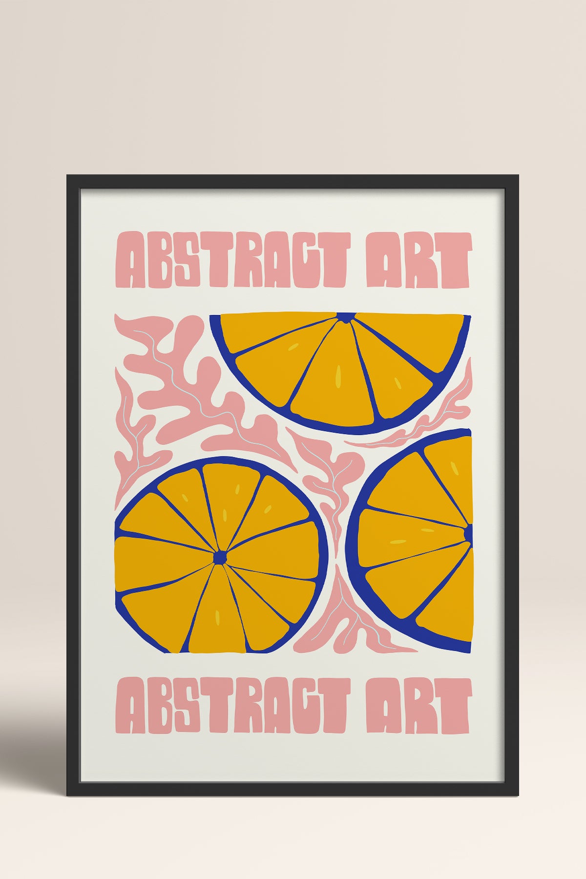 HOMEPACK Ahşap Çerçeveli Tablo Çerçeveli Poster Sanatsal Modern Duvar Dekoru FLOWER-176