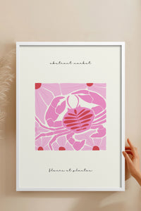 HOMEPACK Ahşap Çerçeveli Tablo Çerçeveli Poster Sanatsal Modern Duvar Dekoru FLOWER-177