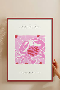 HOMEPACK Ahşap Çerçeveli Tablo Çerçeveli Poster Sanatsal Modern Duvar Dekoru FLOWER-177