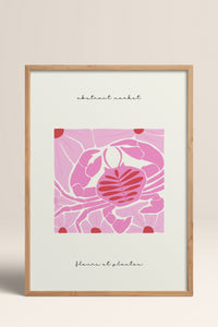 HOMEPACK Ahşap Çerçeveli Tablo Çerçeveli Poster Sanatsal Modern Duvar Dekoru FLOWER-177