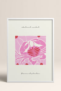 HOMEPACK Ahşap Çerçeveli Tablo Çerçeveli Poster Sanatsal Modern Duvar Dekoru FLOWER-177