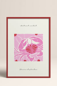 HOMEPACK Ahşap Çerçeveli Tablo Çerçeveli Poster Sanatsal Modern Duvar Dekoru FLOWER-177