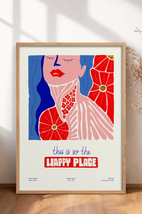 HOMEPACK Ahşap Çerçeveli Tablo Çerçeveli Poster Sanatsal Modern Duvar Dekoru FLOWER-181