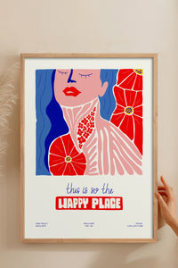 HOMEPACK Ahşap Çerçeveli Tablo Çerçeveli Poster Sanatsal Modern Duvar Dekoru FLOWER-181