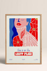 HOMEPACK Ahşap Çerçeveli Tablo Çerçeveli Poster Sanatsal Modern Duvar Dekoru FLOWER-181