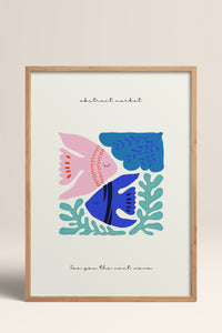 HOMEPACK Ahşap Çerçeveli Tablo Çerçeveli Poster Sanatsal Modern Duvar Dekoru FLOWER-185