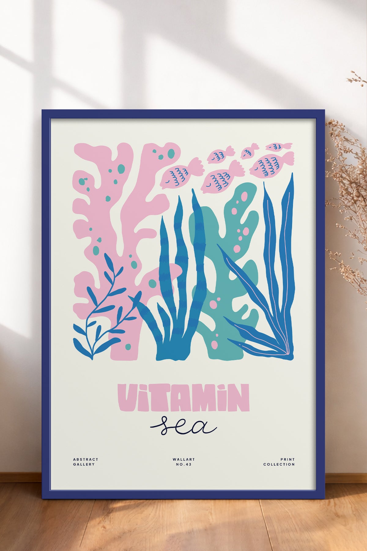 HOMEPACK Ahşap Çerçeveli Tablo Çerçeveli Poster Sanatsal Modern Duvar Dekoru FLOWER-190