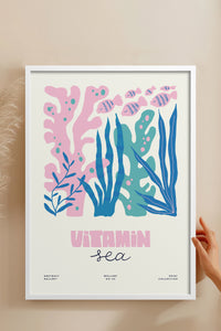 HOMEPACK Ahşap Çerçeveli Tablo Çerçeveli Poster Sanatsal Modern Duvar Dekoru FLOWER-190
