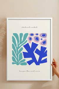 HOMEPACK Ahşap Çerçeveli Tablo Çerçeveli Poster Sanatsal Modern Duvar Dekoru FLOWER-192