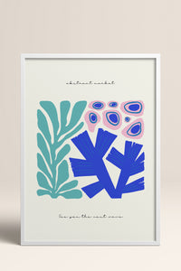 HOMEPACK Ahşap Çerçeveli Tablo Çerçeveli Poster Sanatsal Modern Duvar Dekoru FLOWER-192