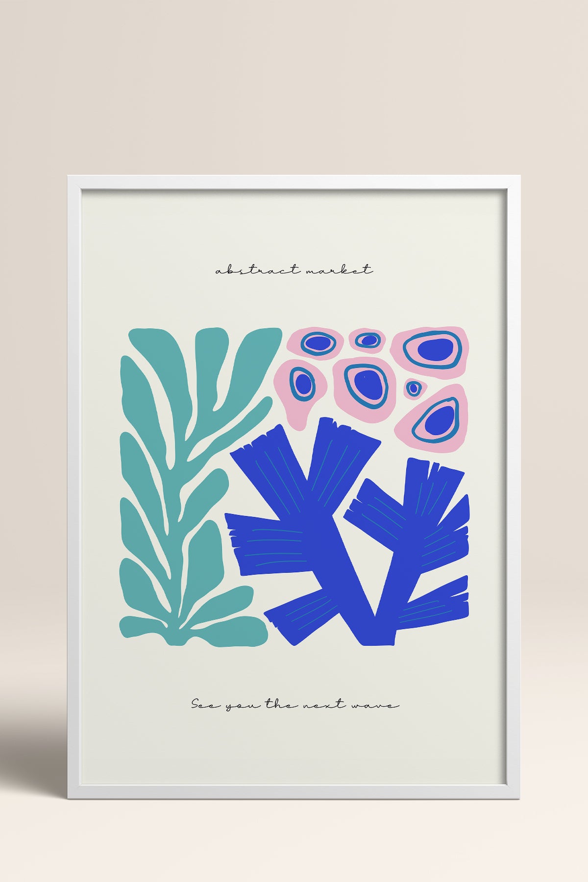 HOMEPACK Ahşap Çerçeveli Tablo Çerçeveli Poster Sanatsal Modern Duvar Dekoru FLOWER-192