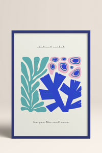HOMEPACK Ahşap Çerçeveli Tablo Çerçeveli Poster Sanatsal Modern Duvar Dekoru FLOWER-192