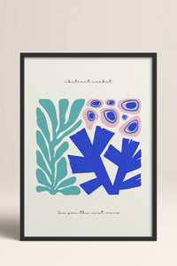 HOMEPACK Ahşap Çerçeveli Tablo Çerçeveli Poster Sanatsal Modern Duvar Dekoru FLOWER-192