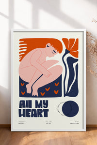 HOMEPACK Ahşap Çerçeveli Tablo Çerçeveli Poster Sanatsal Modern Duvar Dekoru FLOWER-193